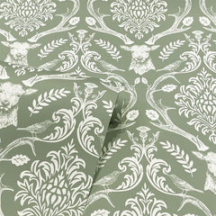 Stag Damask Sage Green sw12