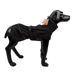 Water Repellent Softshell Dog Jacket Pet Clothes for Spring Autumn，Outdoor Sport Dog Jacket with High Neckline Collar