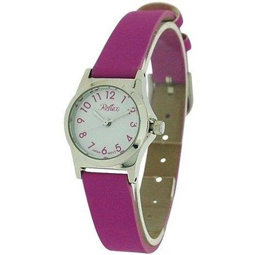 Reflex Girls Ladies White Dial Silver Metal Pastel Purple Strap Watch 101322LT