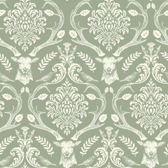 Stag Damask Sage Green sw12
