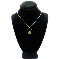 Golden Wind Chimes Pendant Necklace