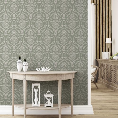 Stag Damask Sage Green sw12