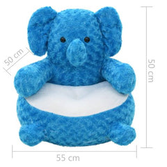 Elephant Cuddly Toy Plush Blue
