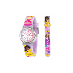Ravel Children Girls 3D Cartoon Time Teacher Watch Lilac Princess R1513.96