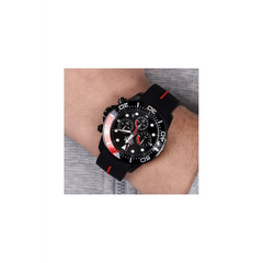 Lorus Mens Sports Chronograph Dated Black Dial Black Rubber Strap Watch RT347JX9 BRAND NEW BUT NEEDS BATTERY